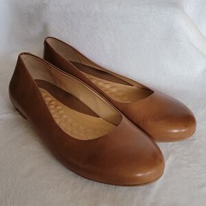 Walking Cradles Bronwyn Leather Ballet Flats Normcore Cottagecore 7 Wide 89502